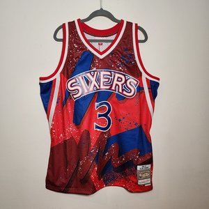 Allen Iverson Mitchell & Ness Hyper Hoops Swingman Jersey 1996 Men's sz 2XL New